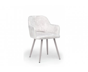 Стул на металлокаркасе Эолин 360 светло-бежевый (simple 011) / серый