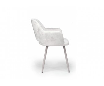 Стул на металлокаркасе Эолин 360 светло-бежевый (simple 011) / серый