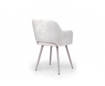 Стул на металлокаркасе Эолин 360 светло-бежевый (simple 011) / серый