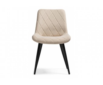 Стул на металлокаркасе Fox beige / black
