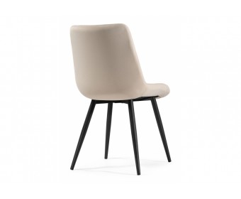 Стул на металлокаркасе Fox beige / black