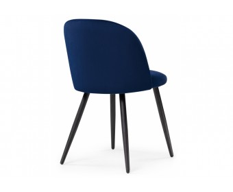 Стул на металлокаркасе Gabi 1 dark blue / black