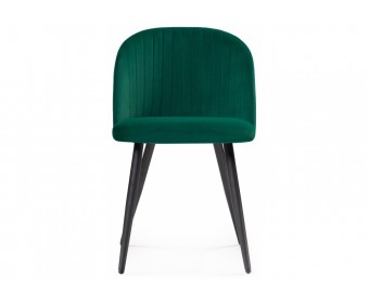 Стул на металлокаркасе Gabi 1 dark green / black