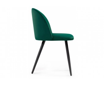 Стул на металлокаркасе Gabi 1 dark green / black