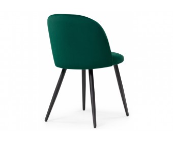 Стул на металлокаркасе Gabi 1 dark green / black