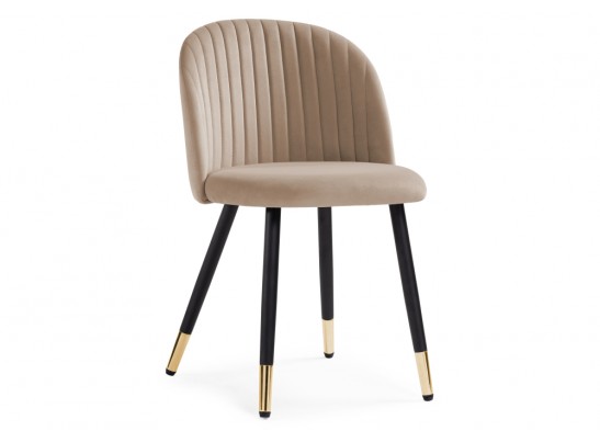 Стул на металлокаркасе Gabi dark beige / black / gold в Ростове-на-Дону