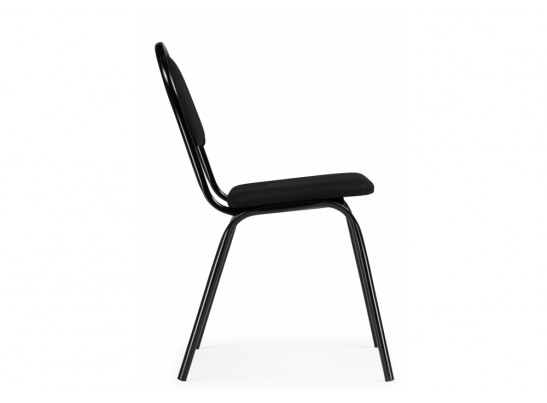 Стул на металлокаркасе Гумер ткань черный / черный глянец в Ростове-на-Дону