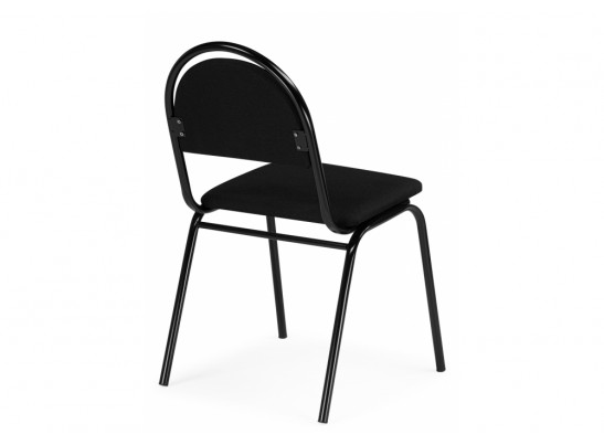 Стул на металлокаркасе Гумер ткань черный / черный глянец в Ростове-на-Дону