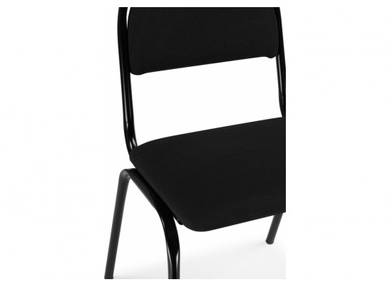 Стул на металлокаркасе Гумер ткань черный / черный глянец в Ростове-на-Дону