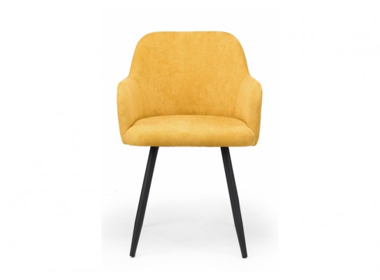 Стул на металлокаркасе Инфини 360 горчичный (ocean 016) / черный в Ростове-на-Дону