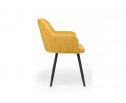 Стул на металлокаркасе Инфини 360 горчичный (ocean 016) / черный в Ростове-на-Дону