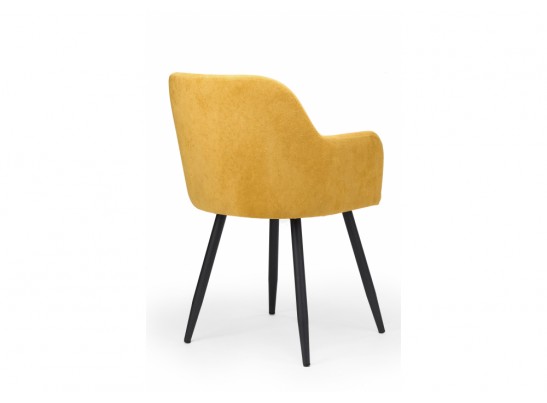 Стул на металлокаркасе Инфини 360 горчичный (ocean 016) / черный в Ростове-на-Дону