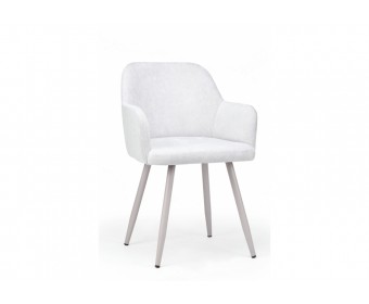 Стул на металлокаркасе Инфини 360 светло-серый (ocean 021) / серый