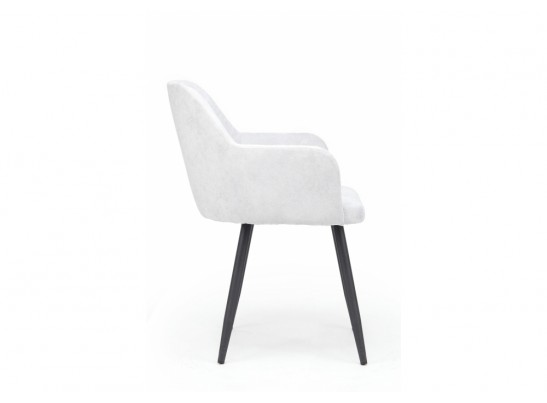 Стул на металлокаркасе Инфини светло-серый (ocean 021) / черный в Ростове-на-Дону