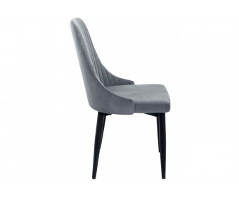 Стул на металлокаркасе Kora gray / black