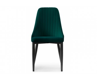 Стул на металлокаркасе Kora green / black