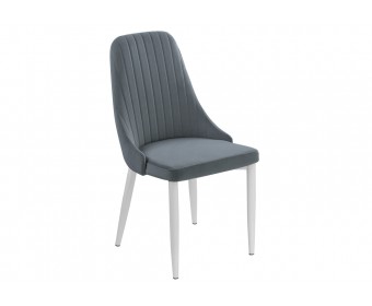 Стул на металлокаркасе Kora white / gray