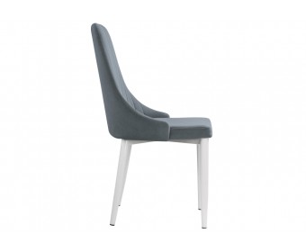 Стул на металлокаркасе Kora white / gray