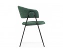 Стул на металлокаркасе Криспиан зеленый / черный в Ростове-на-Дону