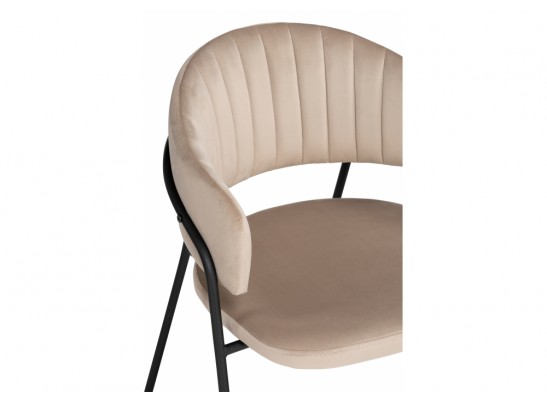 Стул на металлокаркасе Лукас бежевый / черный в Ростове-на-Дону