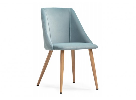 Стул на металлокаркасе Morgan light blue / wood в Ростове-на-Дону