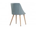 Стул на металлокаркасе Morgan light blue / wood в Ростове-на-Дону