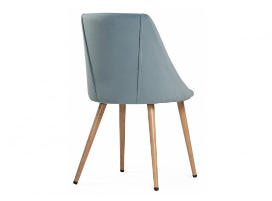 Стул на металлокаркасе Morgan light blue / wood в Ростове-на-Дону