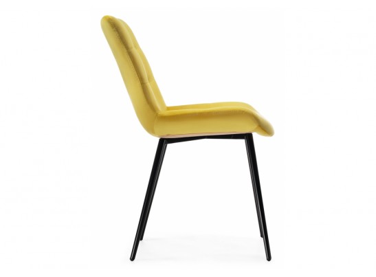 Стул на металлокаркасе Орди желтый / черный глянец в Ростове-на-Дону