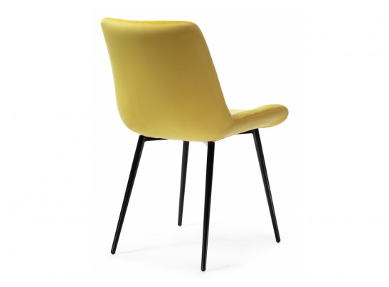 Стул на металлокаркасе Орди желтый / черный глянец в Ростове-на-Дону