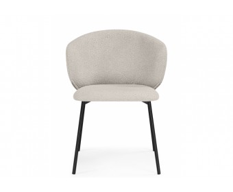 Стул на металлокаркасе Рикко бежевый (05 beige) / черный