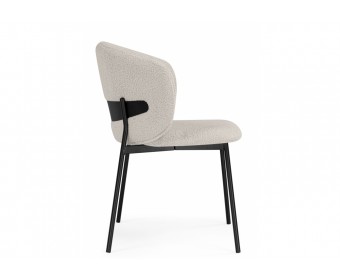 Стул на металлокаркасе Рикко бежевый (05 beige) / черный