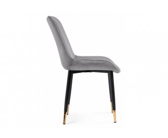Стул на металлокаркасе Seda 1 dark gray / gold / black