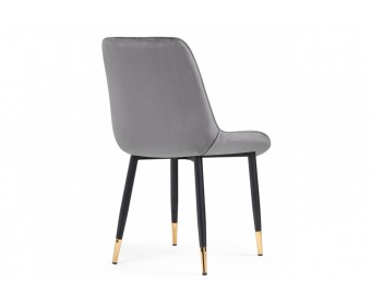 Стул на металлокаркасе Seda 1 dark gray / gold / black