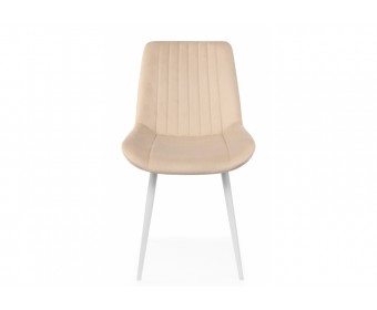 Стул на металлокаркасе Седа бежевый (zd 210) / белый