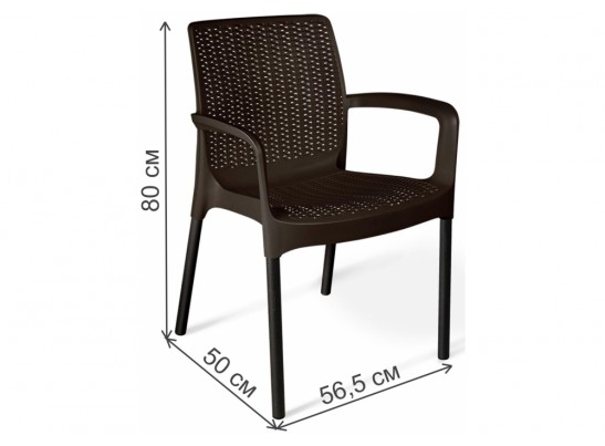 Стул на металлокаркасе Sheffilton SHT-S68 черно-коричневый / черный муар в Ростове-на-Дону