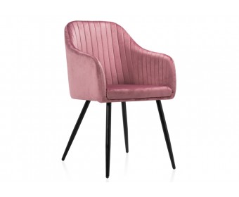 Стул на металлокаркасе Slam dark pink