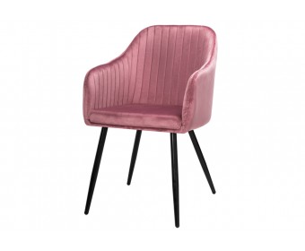 Стул на металлокаркасе Slam dark pink