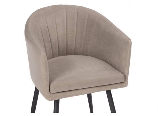 Стул на металлокаркасе Валета капучино / черный в Ростове-на-Дону