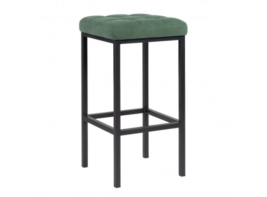 Барный стул Лофт катания изумруд / черный матовый