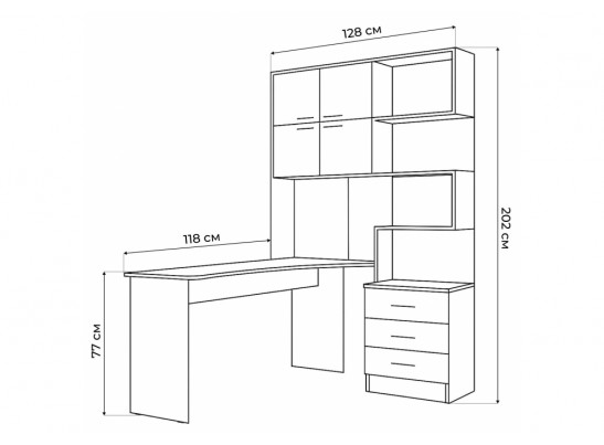 Компьютерный стол Эльброни левый кашемир в Ростове-на-Дону