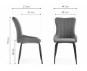 Стул на металлокаркасе Lado white / black в Ростове-на-Дону