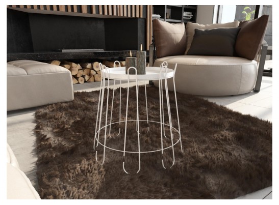 Журнальный столик SHT-CT6 белый муар в Ростове-на-Дону