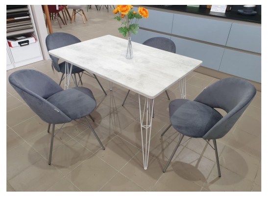 Стул на металлокаркасе SHT-ST34/S37 платиново-серый / хром лак в Ростове-на-Дону