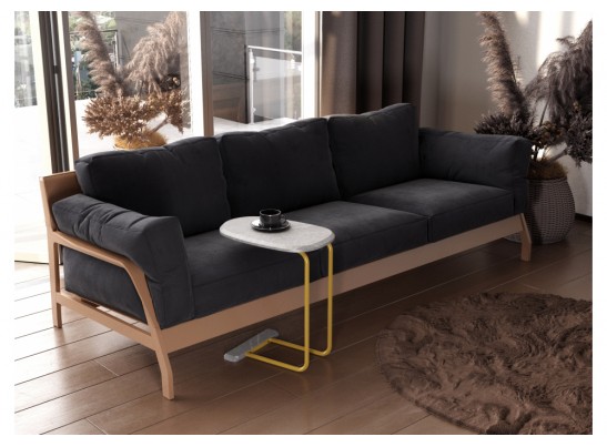 Приставной столик SHT-CT23 серый мрамор / золото в Ростове-на-Дону