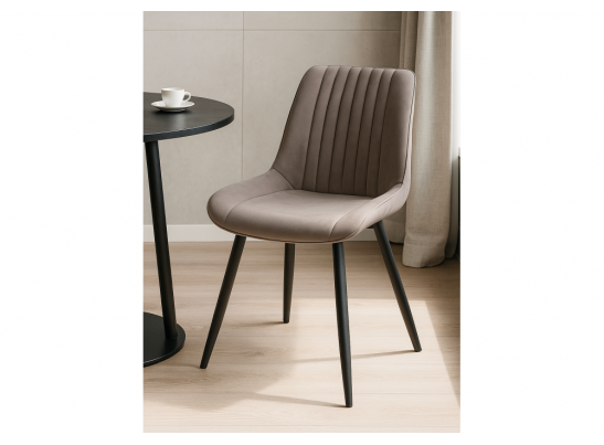 Стул на металлокаркасе Вейв латте / черный в Ростове-на-Дону