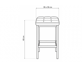 Барный стул Лофт микровелюр катания корица / черный матовый