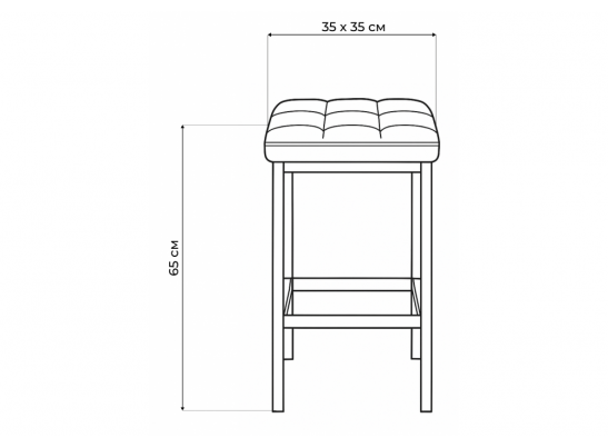 Барный стул Лофт микровелюр катания корица / черный матовый