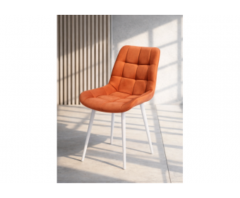 Стул на металлокаркасе Челси К терракотовый (zd 432) / белый