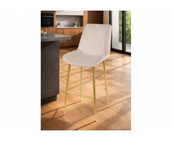 Полубарный стул Седа бежевый (zd 210) / золотой