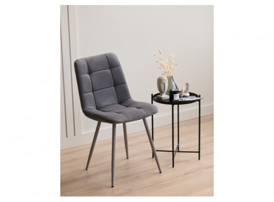 Стул на металлокаркасе Чилли темно-серый / серый в Ростове-на-Дону